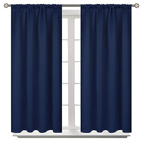 Navy Blue Thermal Insulated Curtains
