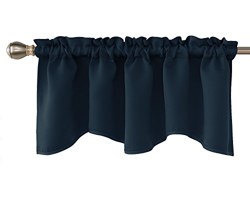 Navy Blue Window Valances