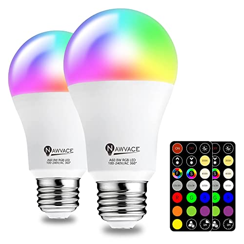 NAWVACE LED Color Changing Light Bulb