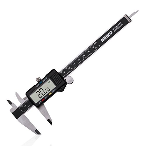 NEIKO Digital Caliper | Stainless Steel Construction | Large LCD Screen