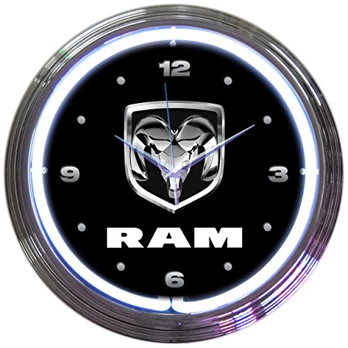 Neonetics RAM Neon Wall Clock, 15-Inch
