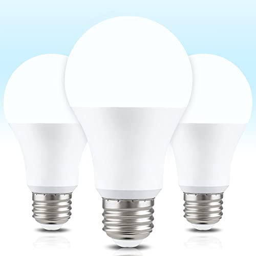 Neporal 6000K Natural Sunlight LED Bulbs, 9W, Pack of 3