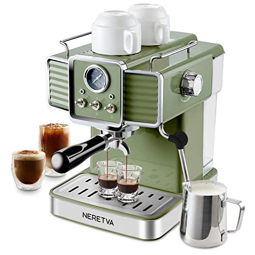 Neretva Espresso Coffee Machine - Vintage Green