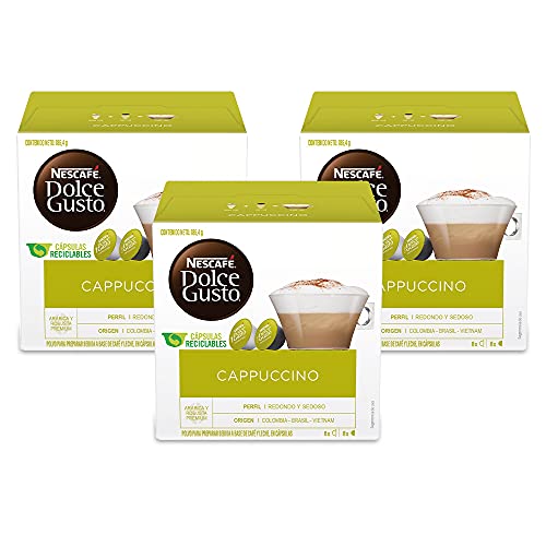 NESCAFÉ Dolce Gusto Coffee Capsules Cappuccino, 16 Count (Pack of 3)