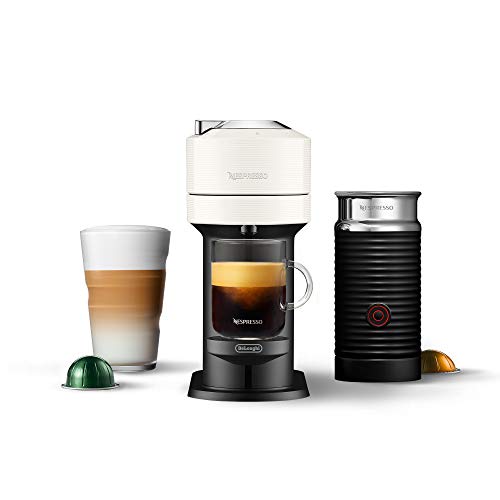 Nespresso Vertuo Next Coffee Maker with Aeroccino, White