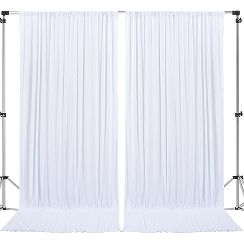 Netbros White Backdrop Curtain