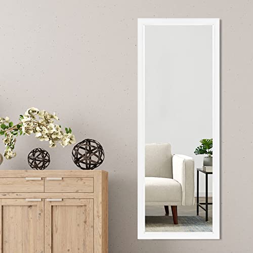 Boho White Full Length Mirror for Bedroom and Bathroom