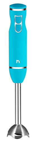 New House Kitchen 2 Speed Hand Blender, 300W, Stainless Steel Blade, Turquoise