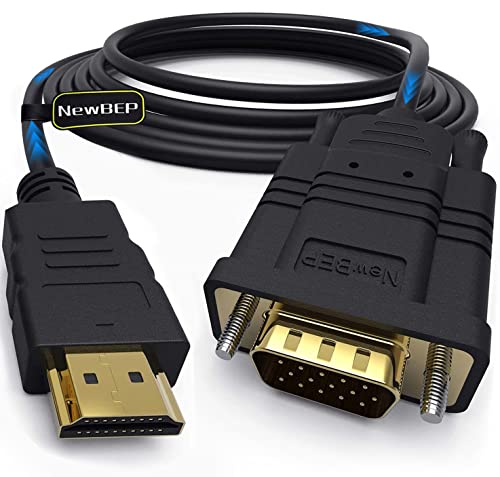 NewBEP 6ft HDMI to VGA Adapter: 1080P Male Active Video Converter Cord