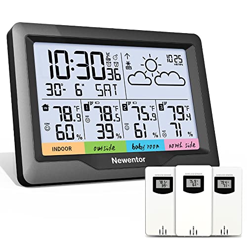 Newentor Wireless Weather Station with Multiple Sensors