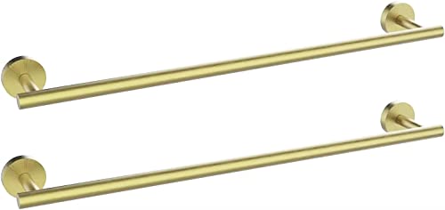 Newfun 24 Inch Brushed Gold Towel Bar: Wall Mounted