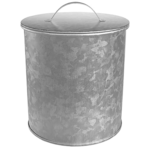 Newport Galvanized Metal Canister