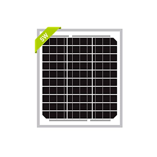 Newpowa 5W Monocrystalline Solar Panel Battery Maintainer