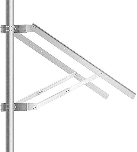 Newpowa Universal Solar Panel Double Arm with Support Pole