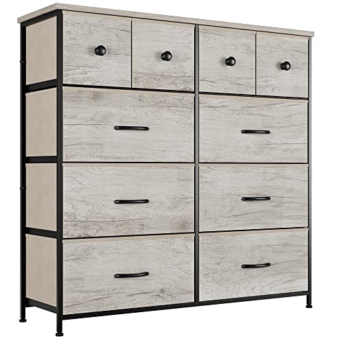 Nicehill 10-Drawer Wood Dresser for Bedroom Storage