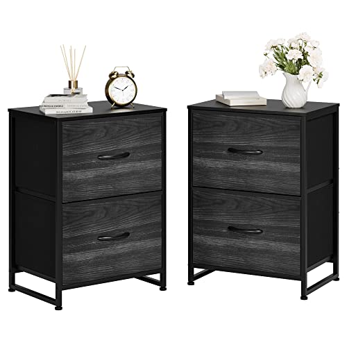 Nicehill Nightstand Set of 2 - Bedside Table with Storage Drawers