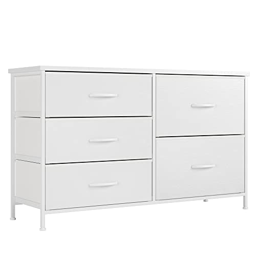 Nicehill White Dresser with 5 Drawers