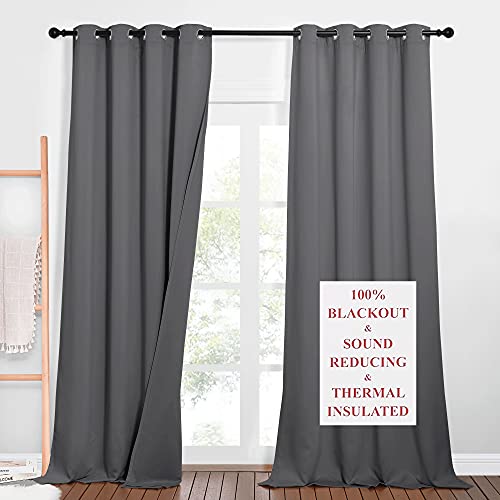 NICETOWN 3-in-1 Blackout Thermal Curtains