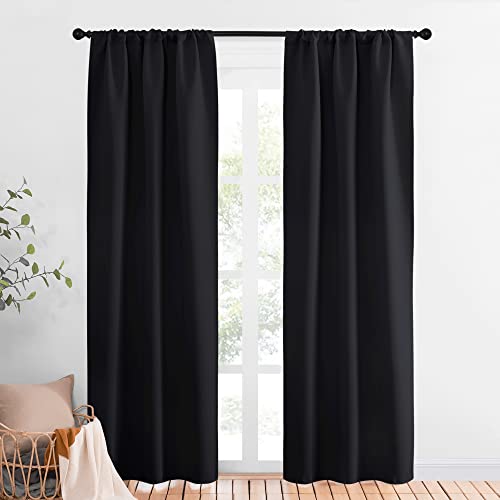NICETOWN 34x84 Inch Blackout Kitchen Curtain Panels