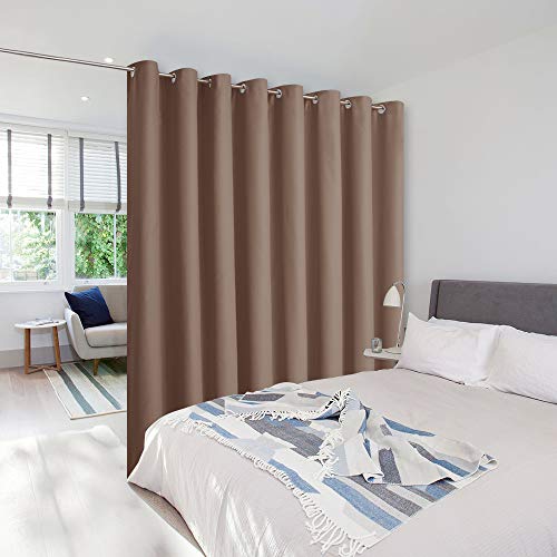 NICETOWN Room Divider Curtain - Cappuccino
