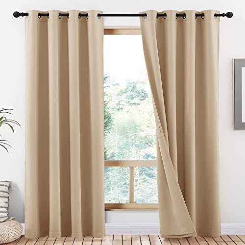 NICETOWN Shaded Draperies - Privacy Protection & Noise Reducing