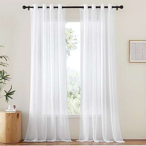 NICETOWN White Sheer Curtains