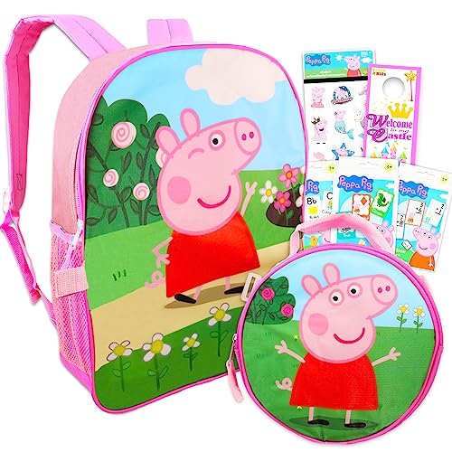 Nicktoons Peppa Pig Backpack and Lunch Box for Kids