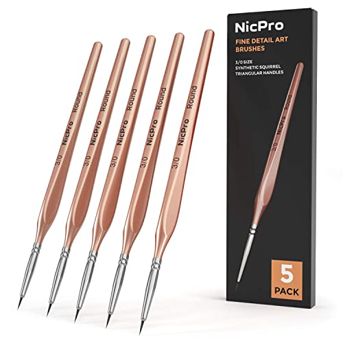 Nicpro Detail Paint Brushes Set
