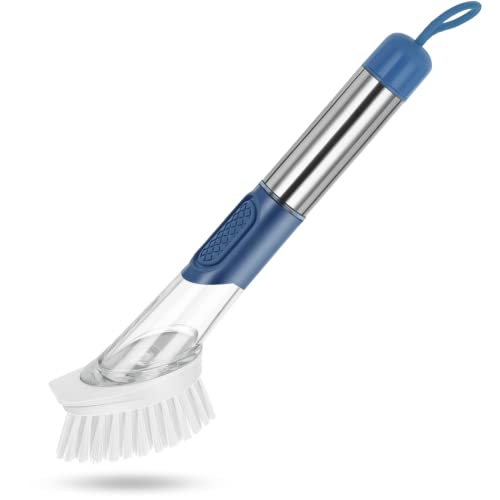  DTOWER Dish Brush Cup Handheld Scrubber with Dispenser