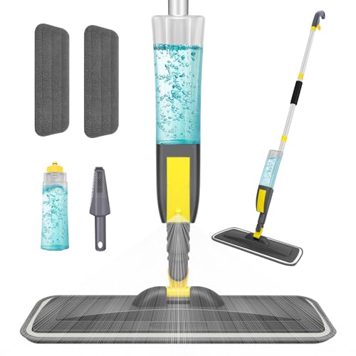 NileHome Spray Mop with Refillable Bottle and Replacement Pads