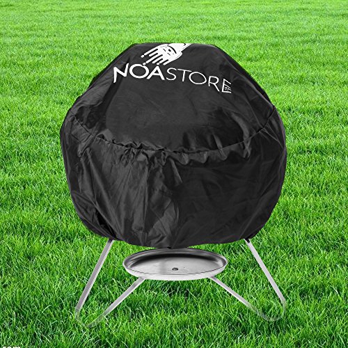 Noa Store 18" BBQ Grill Cover | Heavy Duty Waterproof Gas and Smoker Cover