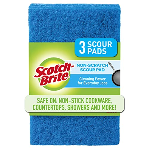 Non-Scratch Scour Pads for Kitchen and Dish Cleaning