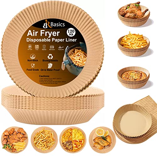 150 Pcs Air Fryer Disposable Round Non-Stick Baking Paper Liner Oil&Water  Proof