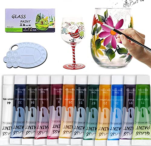 Non-Toxic Acrylic Glass Paint Set