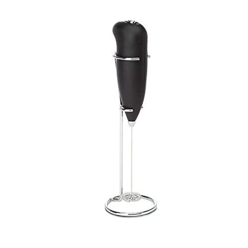 NOOX Handheld Milk Frother with Stand - Black