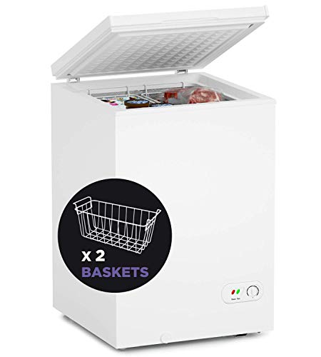 Northair 3.5 Cu Ft Chest Freezer with 2 Removable Baskets