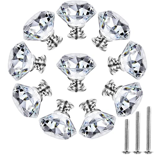 Crystal Drawer Knobs 30mm 10 Pack - NORTHERN BROTHERS"
