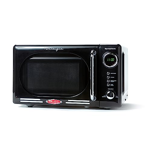 Retro Compact Countertop Microwave Oven: 0.7 Cu. Ft. 700-Watts