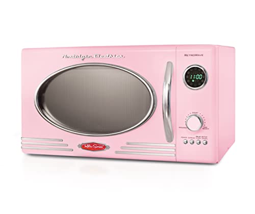 Nostalgia Retro Countertop Microwave Oven - Pink
