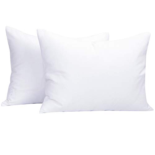 NTBAY 2 Pack Brushed Microfiber Toddler Pillowcases, White