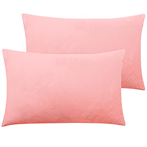 NTBAY Zippered Velvet Queen Pillowcases - Luxurious and Cozy