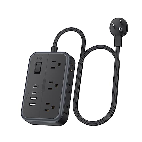 NTONPOWER Flat Extension Cord with USB Ports