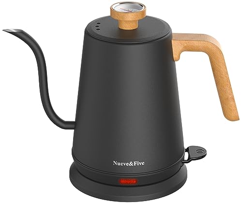 Nueve&Five Gooseneck Electric Kettle with Thermometer