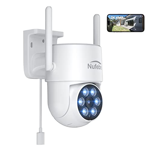 NUFEBS 2K/4MP HD Dome Camera Pan/Tilt Surveillance Camera