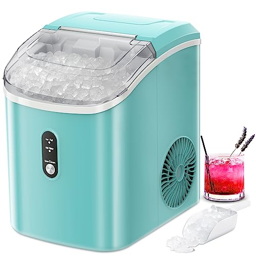 Xbeauty Nugget Ice Maker-Self-Cleaning, 35Lbs/24H,Soft Chewable Ice-Green