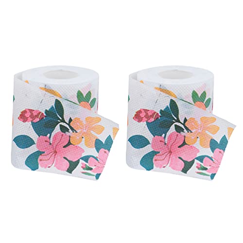 NUOBESTY Printed Toilet Paper - Novelty Flower Toilet Paper Roll