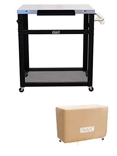NUUK Double-Shelf Outdoor Dining Cart Table