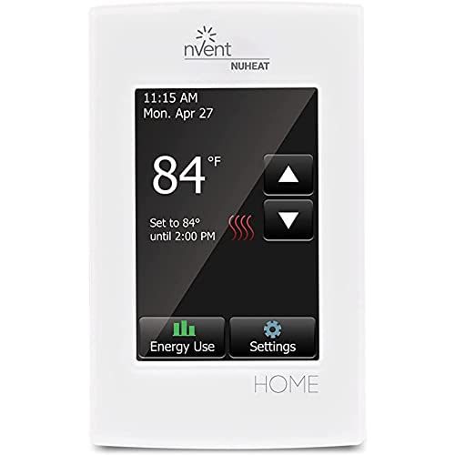 nVent Home Programmable Dual-Voltage Thermostat with Touchscreen, Floor Heating Abilities