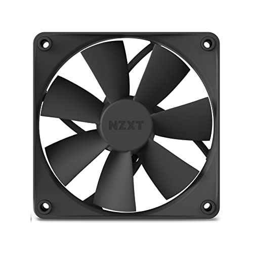 NZXT F120P Static Pressure Fans - Consistent Pressure - Powerful Cooling - Long Lifespan - 120mm Fan Single Pack - Black