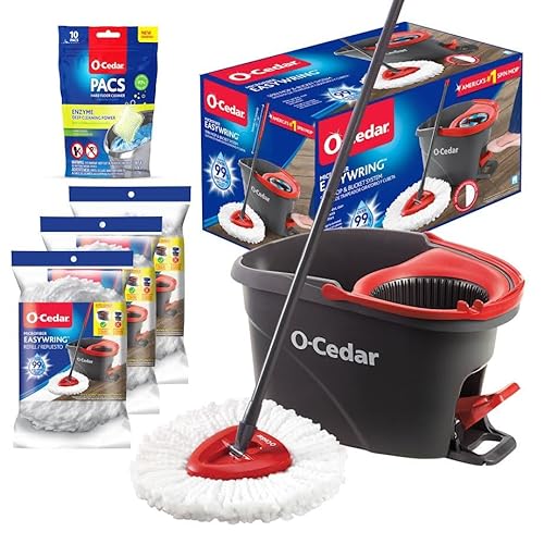 O-Cedar System Easy Wring Spin Mop & Bucket